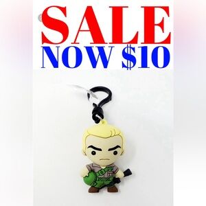 NEW Gi-Joe Cartoon Duke Figural 3D Bag Clip Collector Toy Figure